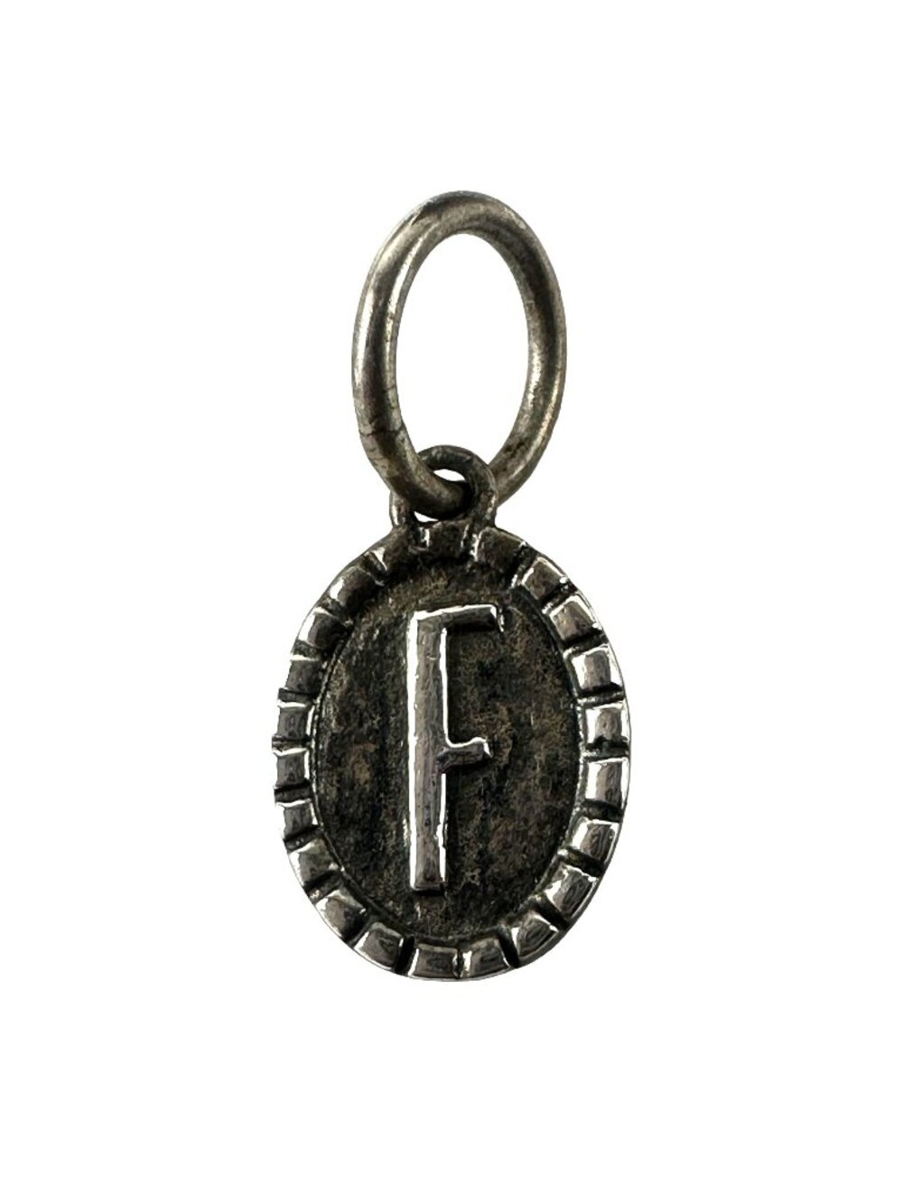 Waxing Poetic Sterling Silver 925 Charm Pendant Monogram Initial "F"
